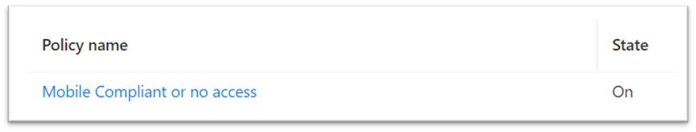 Create IOS/Android Version Specific Compliance Policy