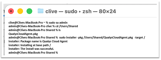 Agent Setup for MAC OS