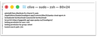 Agent Setup for MAC OS